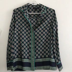 JCrew Silk Button Down